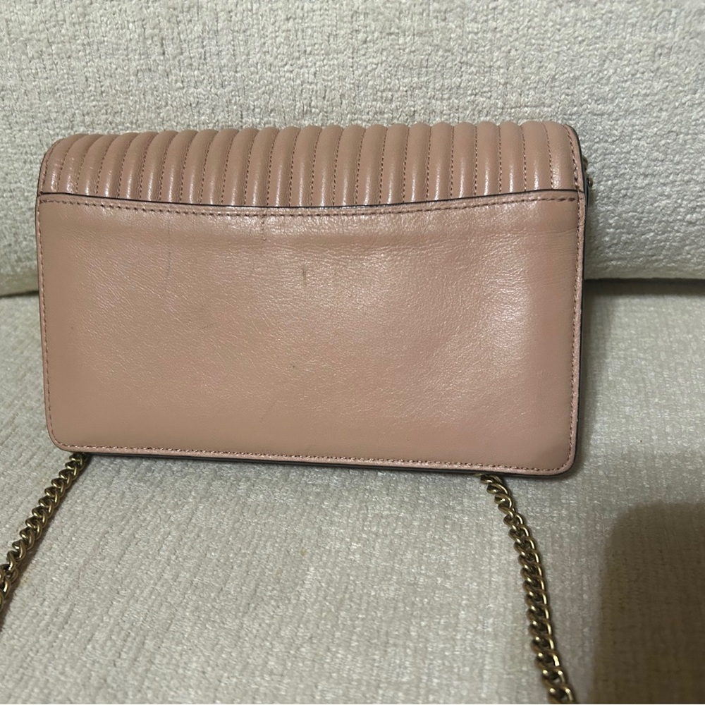 Coach Tan/Pink Quilted Crossbody Bag - Picture 4 of 13